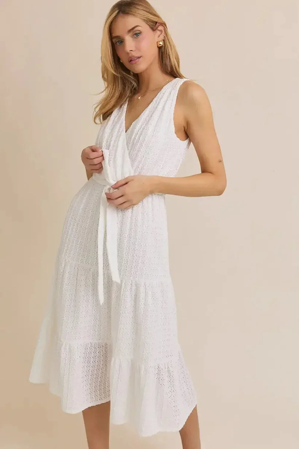knee length dresses for ladies MAGNOLIA MIDI DRESS L