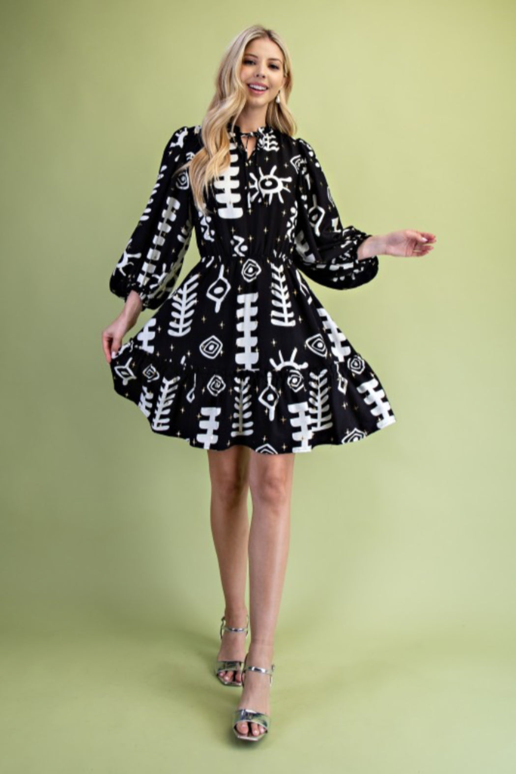 Gold Foil Dress Black / M Gold Foil Dress Black / M
