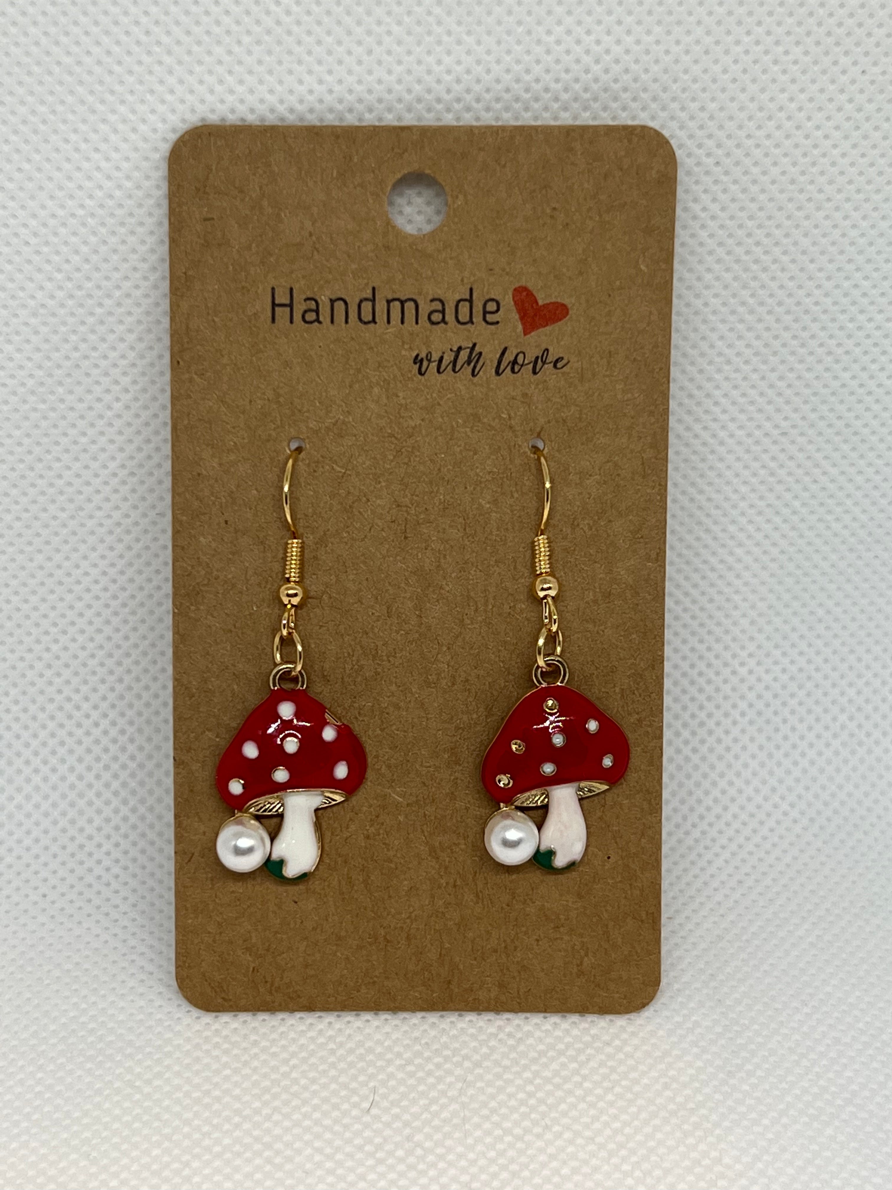 Mushroom Earrings - Athena's Fashion Boutique