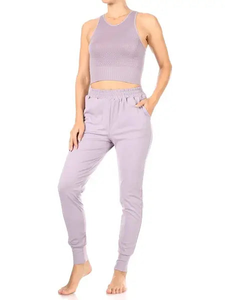 2 Piece Jogger and Sportsbra Set - Athena's Fashion Boutique