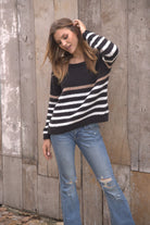 Black/Pure Snow Stripe