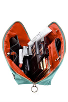 Sea Green with Bright Orange Interior