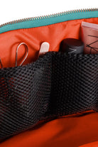 Sea Green Fabric with Bright Orange Interior