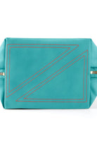 Sea Green Fabric with Bright Orange Interior