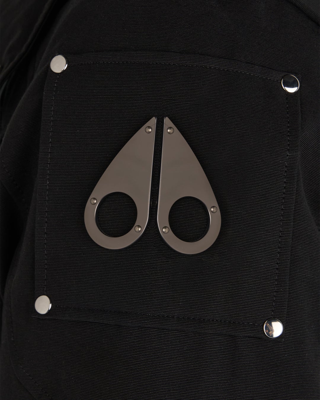 Moose Knuckles Mens Original Stirling Parka in Black with Black