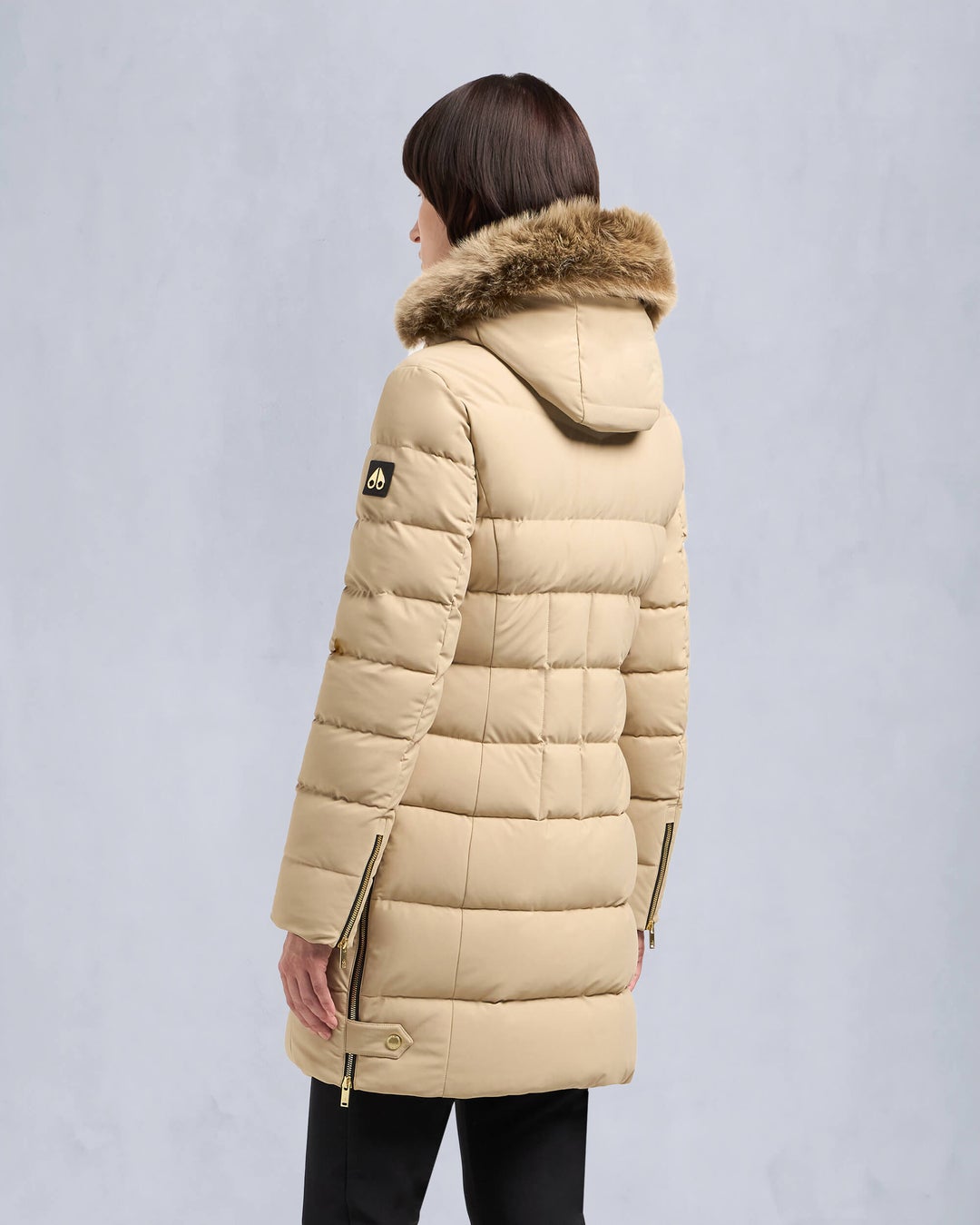 Moose Knuckles Womens Gold Series Watershed Parka in Sand with