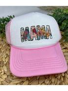 pink mama trucker hat