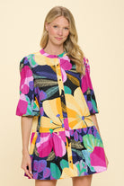 Black Multi Floral Main