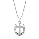 Saints Rider's Prayer Mini Cross Necklace in Silver