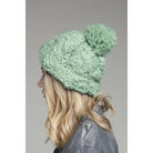 Mint Hand Knitted Chunky Cable Knit Beanie - Athena's Fashion Boutique