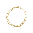 X Bracelet Open Clip Link Gold-filled