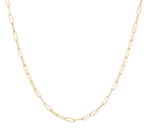 X Clip Link Necklace 18" Gold