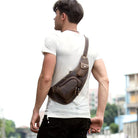 Perfect Leather Chest Pack Men's Leather Sling Bag Chest Bag - Yaya's Luxe Handbags - Handbag & Wallet Accessories