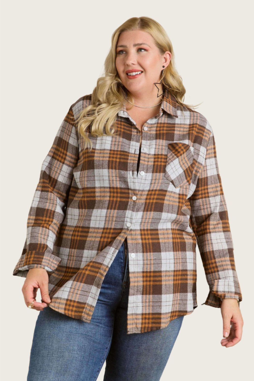 Plaid Flannel Shirt Plus Size – Shoptiques