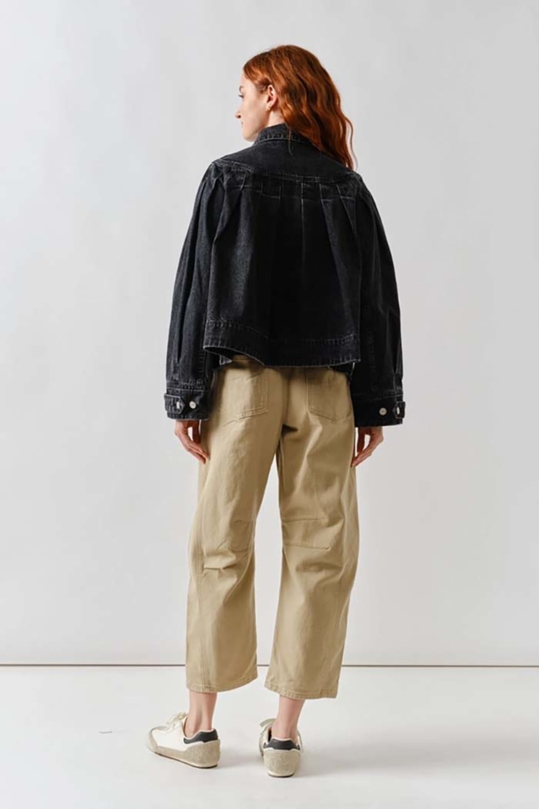 Pleated Denim Jacket – Shoptiques