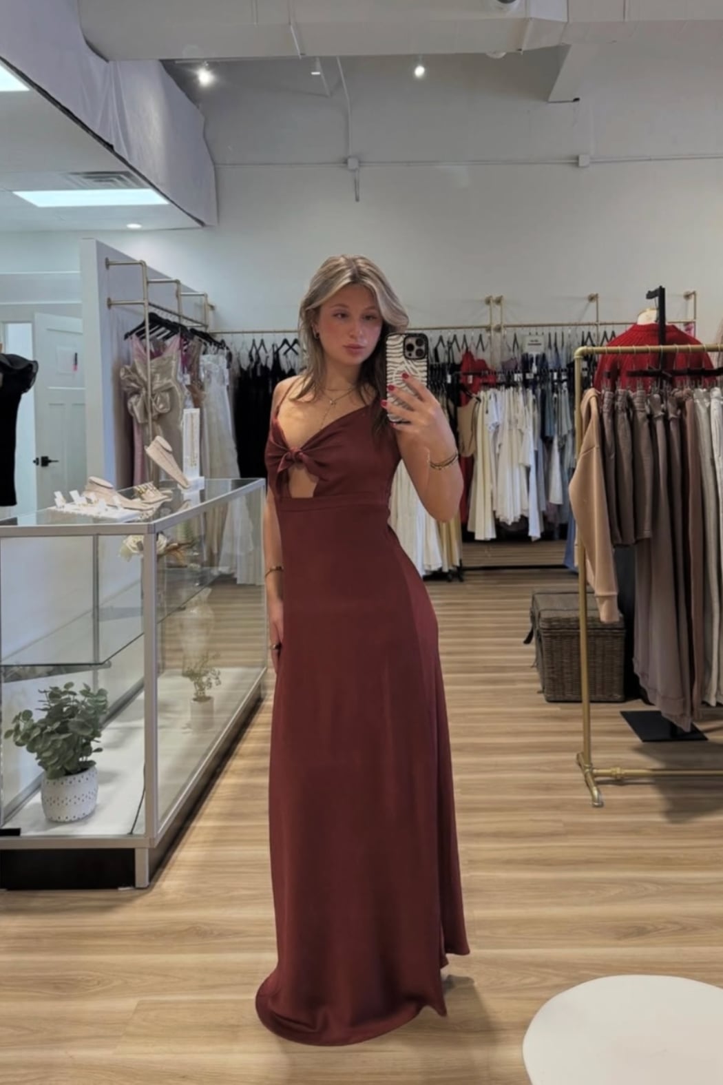 Plisse Bias Cut Dress Sienna / XS