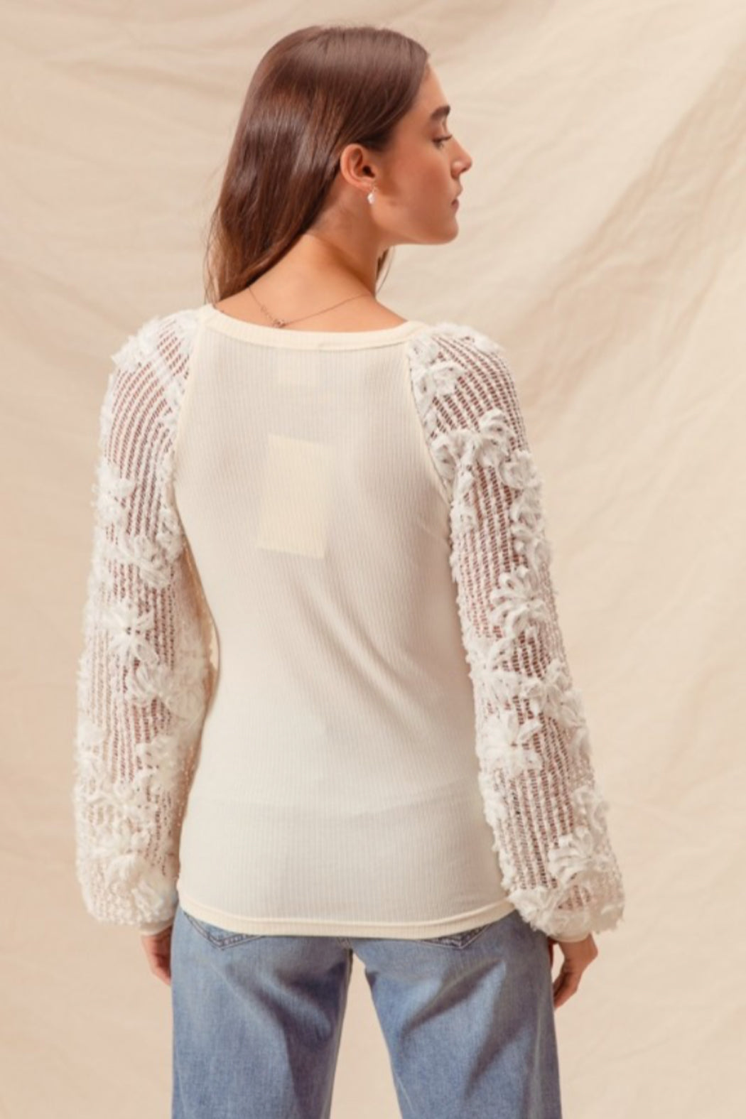 Rib Knit Balloon Sleeve – Shoptiques