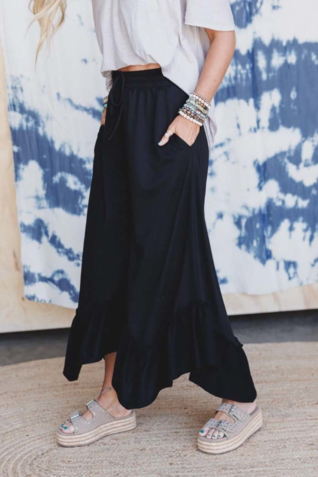 Ruffled Wide Leg Pants – Shoptiques
