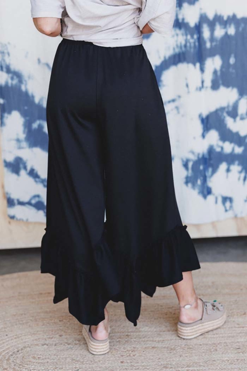 Ruffled Wide Leg Pants – Shoptiques