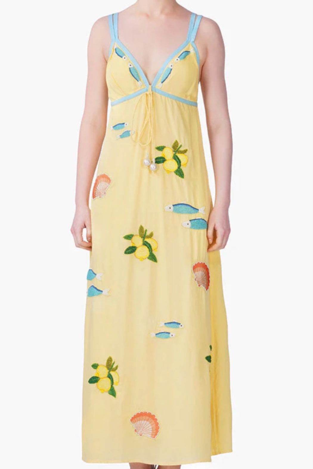 sardine dress Citrus Embroidered – Shoptiques Color:Navy_Blue 12 Pack Flat Black out detail Rentals