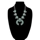 Squash Blossom Necklace with Earrings Set - Athena's Fashion Boutique