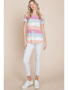 Stars and Stripe Women's Soft Waffle Knit Tee