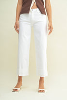 Just Black Denim | Paulina Cuffed Wide Leg Jeans | Sweetest Stitch