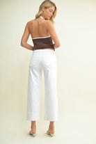 Just Black Denim | Paulina Cuffed Wide Leg Jeans | Sweetest Stitch