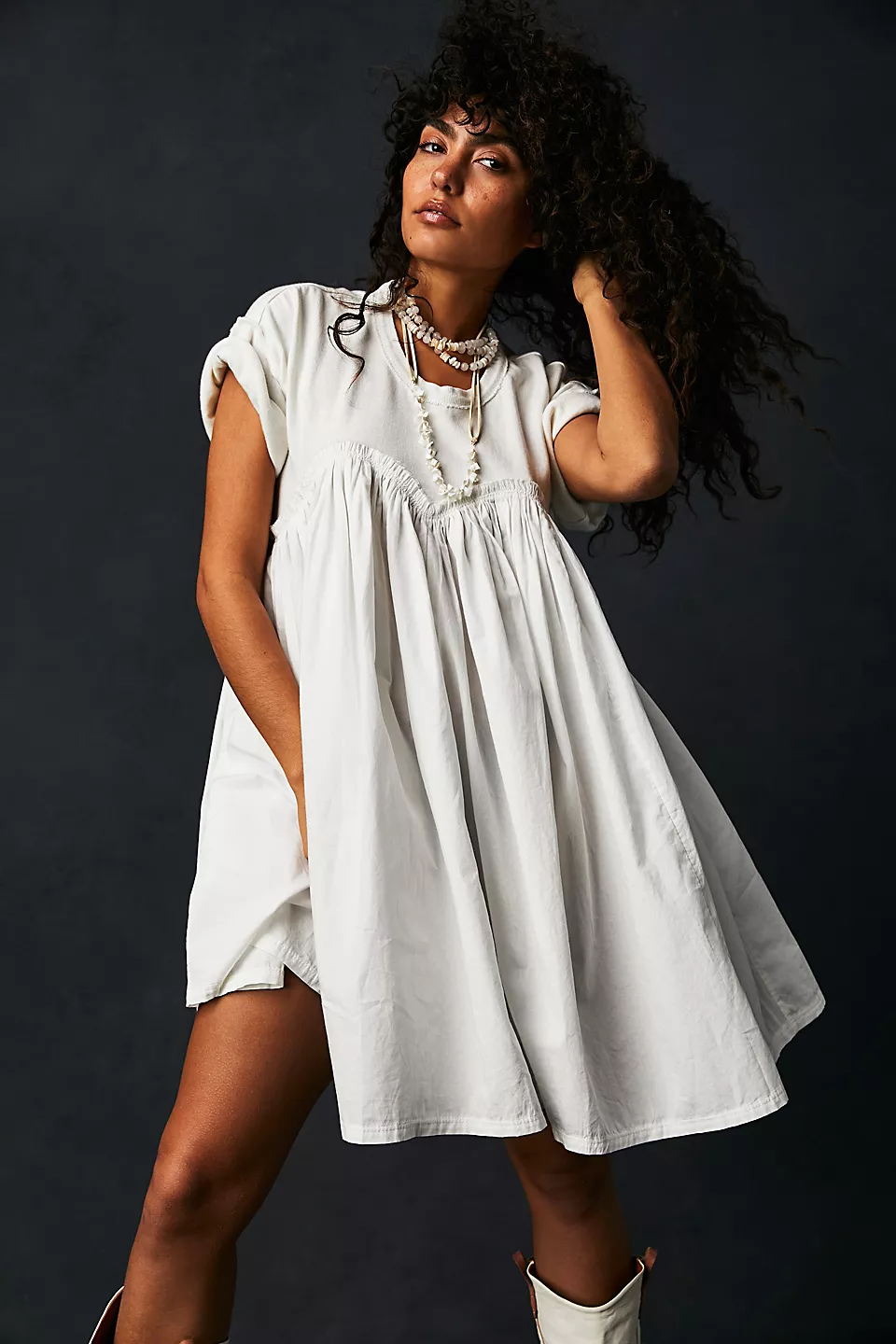 Free People Catalina Mini Dress Ivory / S Free People Catalina Mini Dress Ivory / S