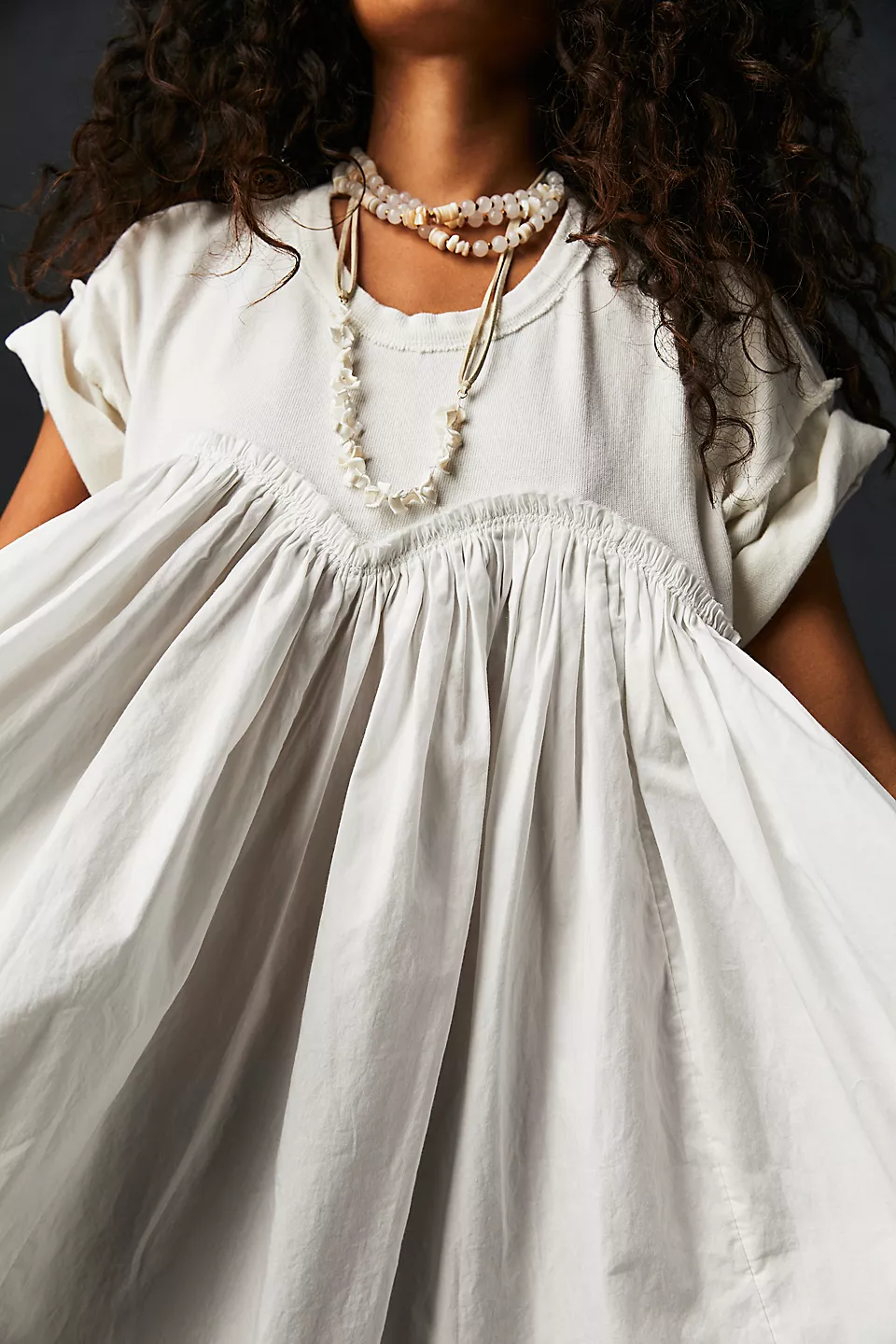 Free People Catalina Mini Dress Ivory / S Free People Catalina Mini Dress Ivory / S
