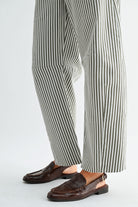 Just Black Denim | Billie Striped Barrel Jeans | Sweetest Stitch RVA