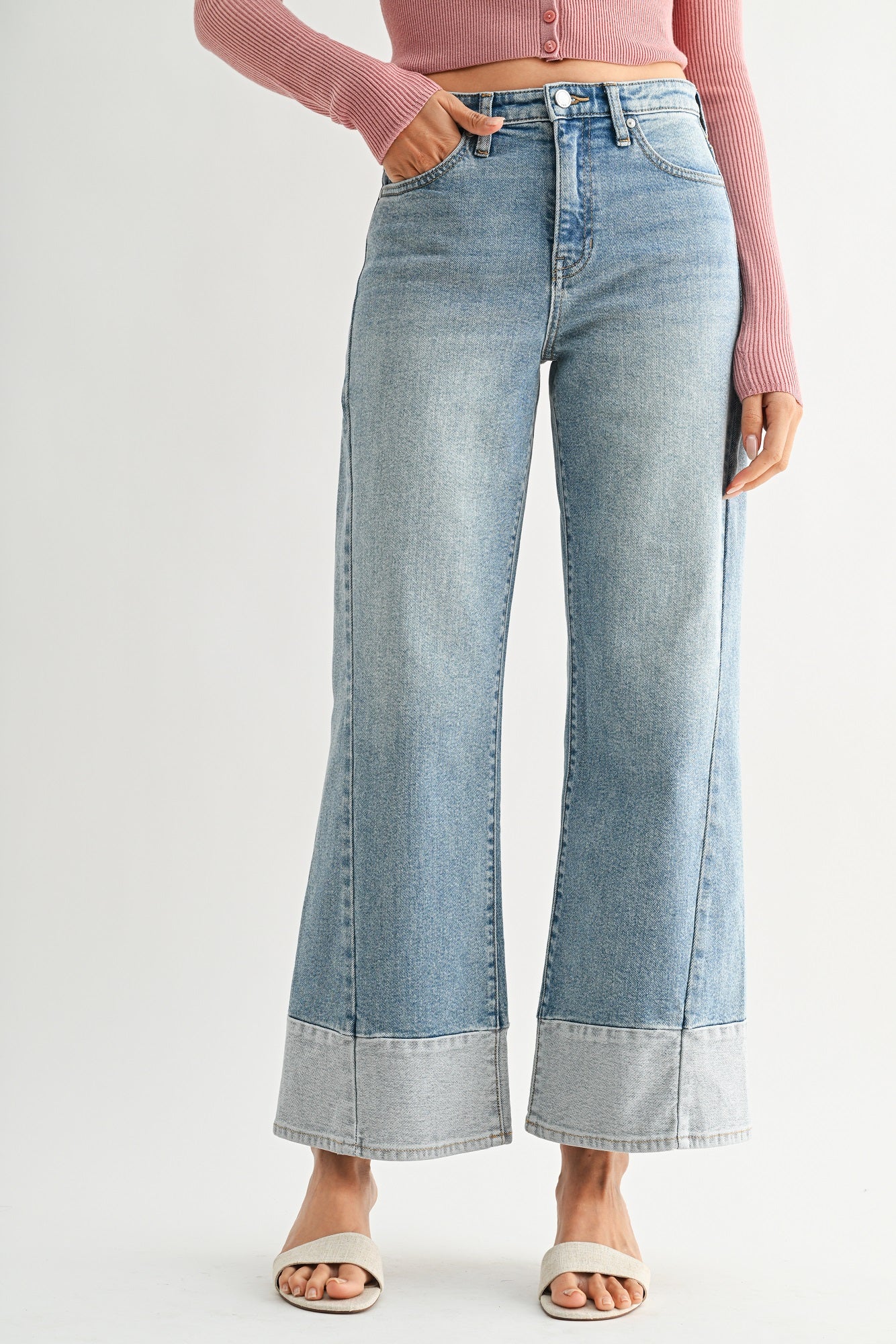 Just Black Denim | Vienna Two-Tone Jeans | Sweetest Stitch Boutique