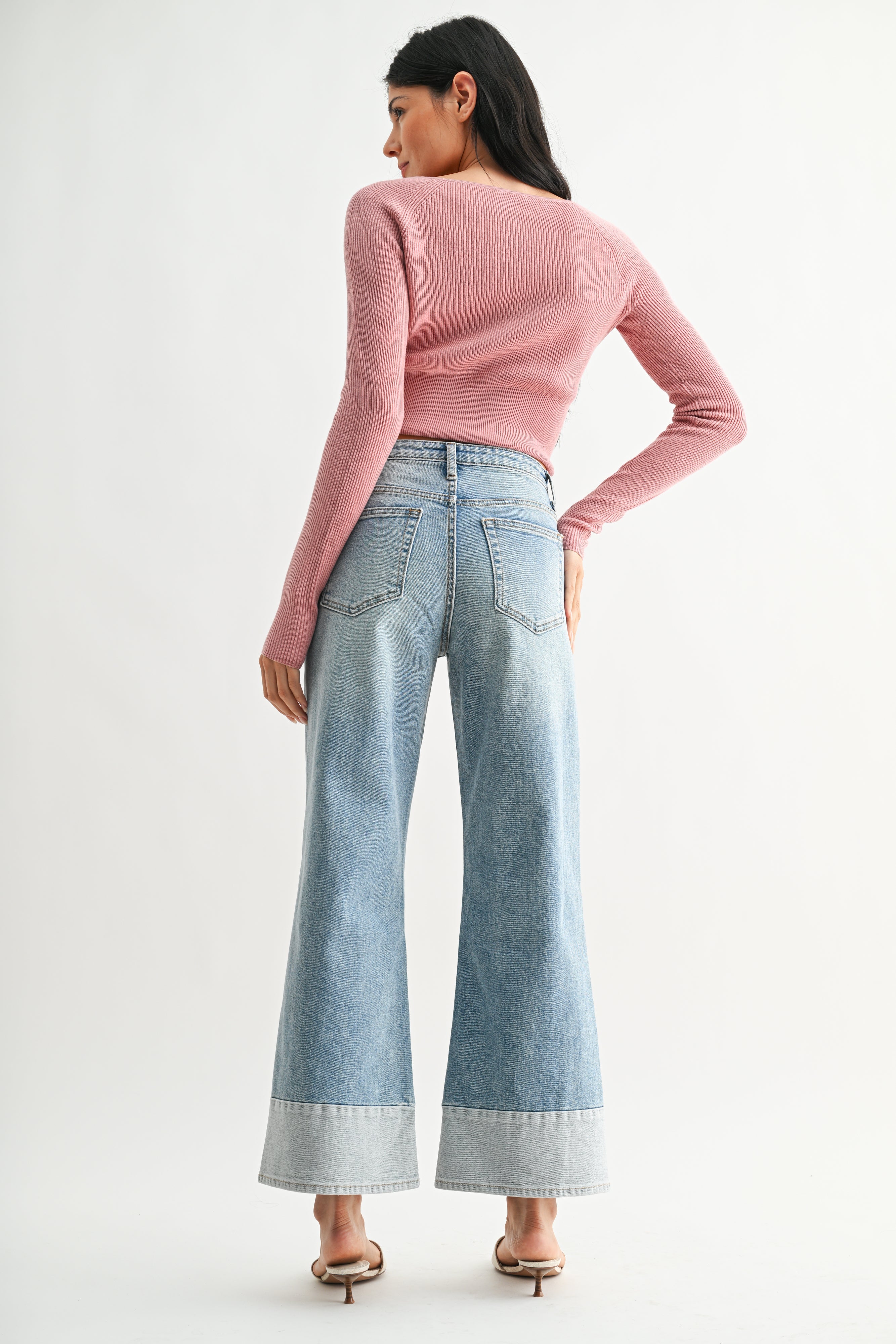 Just Black Denim | Vienna Two-Tone Jeans | Sweetest Stitch Boutique