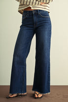 Just Black Denim | Giselle Wide Leg Jeans - Dark | Sweetest Stitch