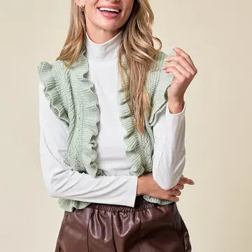 Women's Sage Elliana's Ruffled Vest