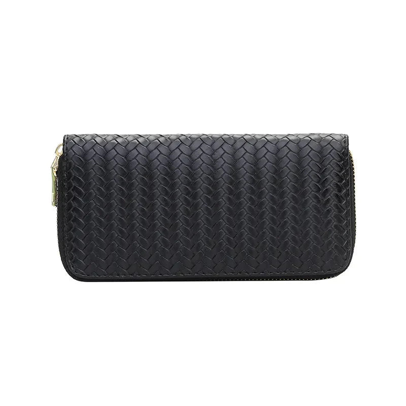 Weaved Designer Wallet - Yayas Luxe Handbags -