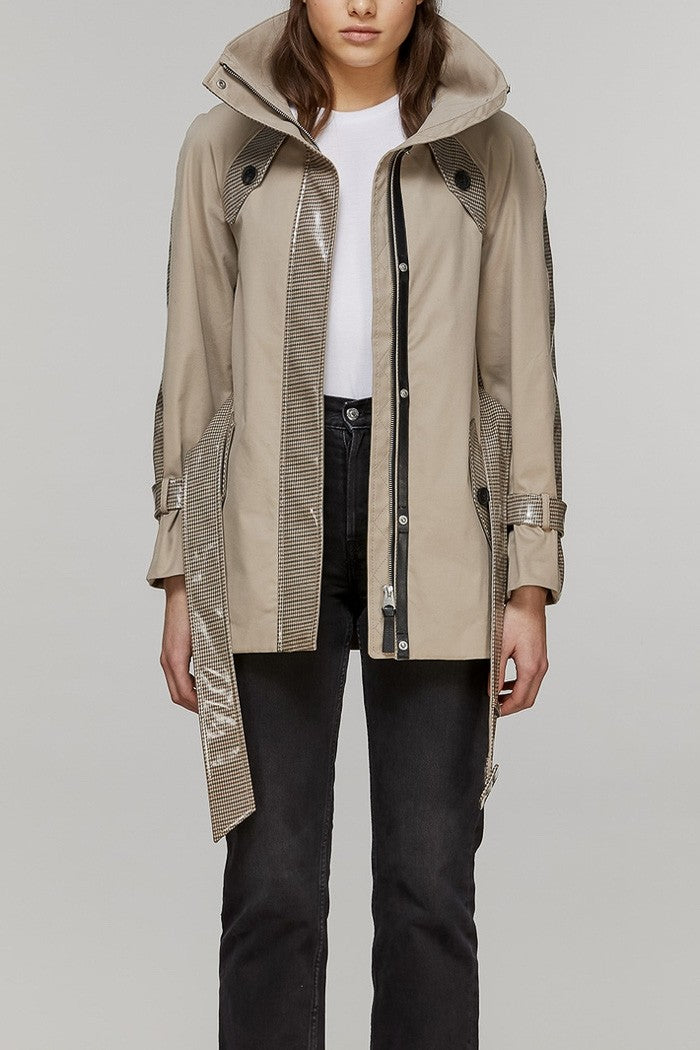 Mackage Iva Ladies Neo-Trench Coat in Sand