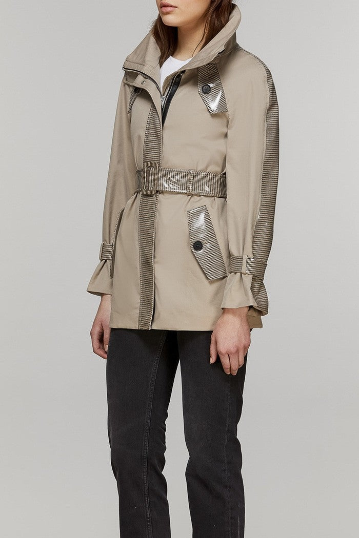 Mackage Iva Ladies Neo-Trench Coat in Sand