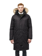 Nobis Will Men&#39 s Knee Length Parka in Black