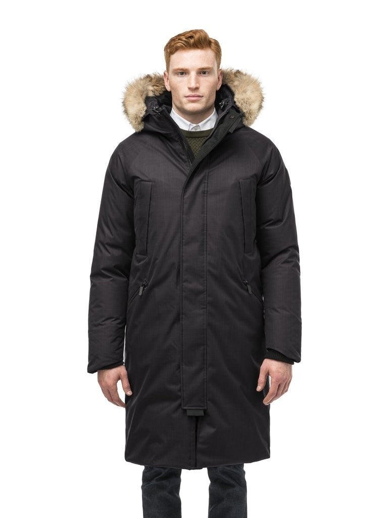 Nobis Will Men&#39 s Knee Length Parka in Black