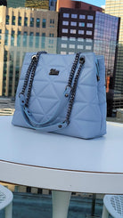 YbY Baby Blue Quilted - Yaya's Luxe Handbags -