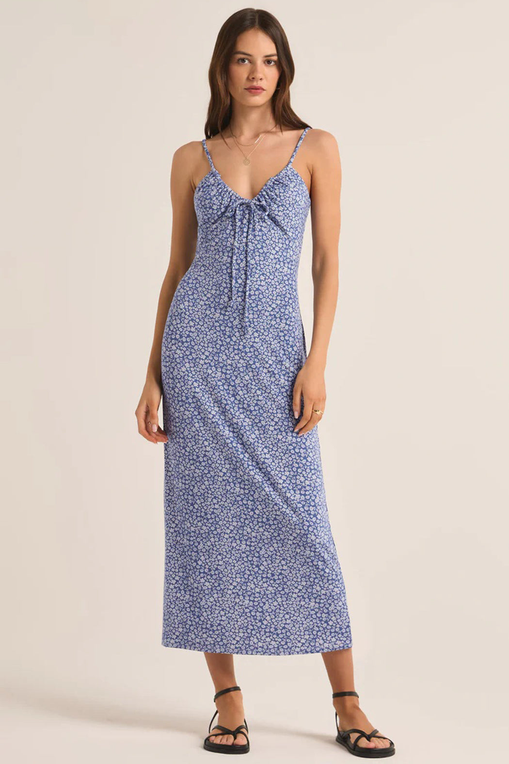 Melinda Deval Ditsy Midi Dress – Shoptiques