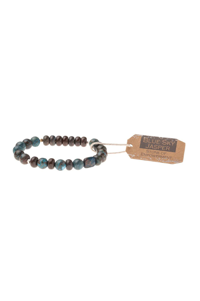 Blue Sky Jasper Stone Bracelet - Stone of Empowerment Main