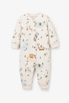 WHIMSICAL WINTER WONDERLAND PRINTED FLEECE JUMPSUIT Main