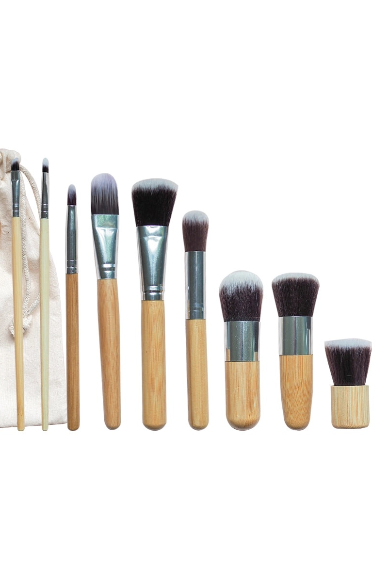 Bamboo Vegan Makeup Brush Set