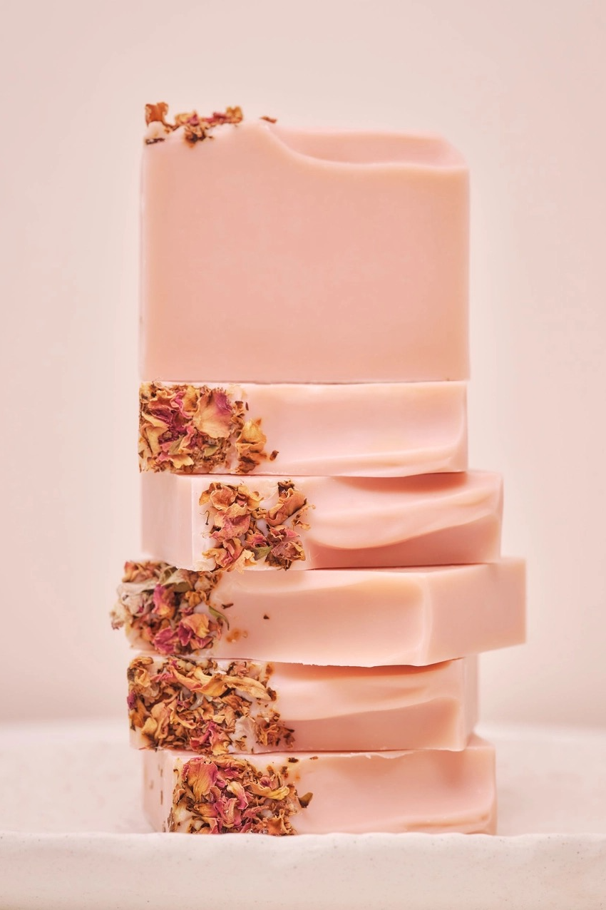 Luxe Rose Petal Soap Bar Main