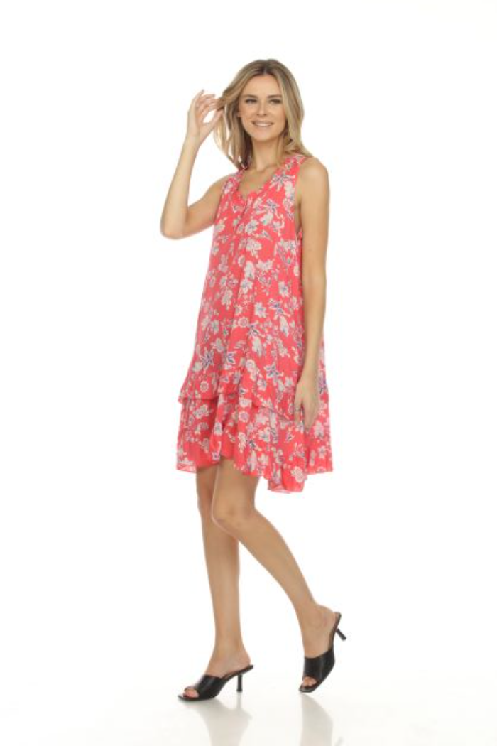 Coral Lily Print Main