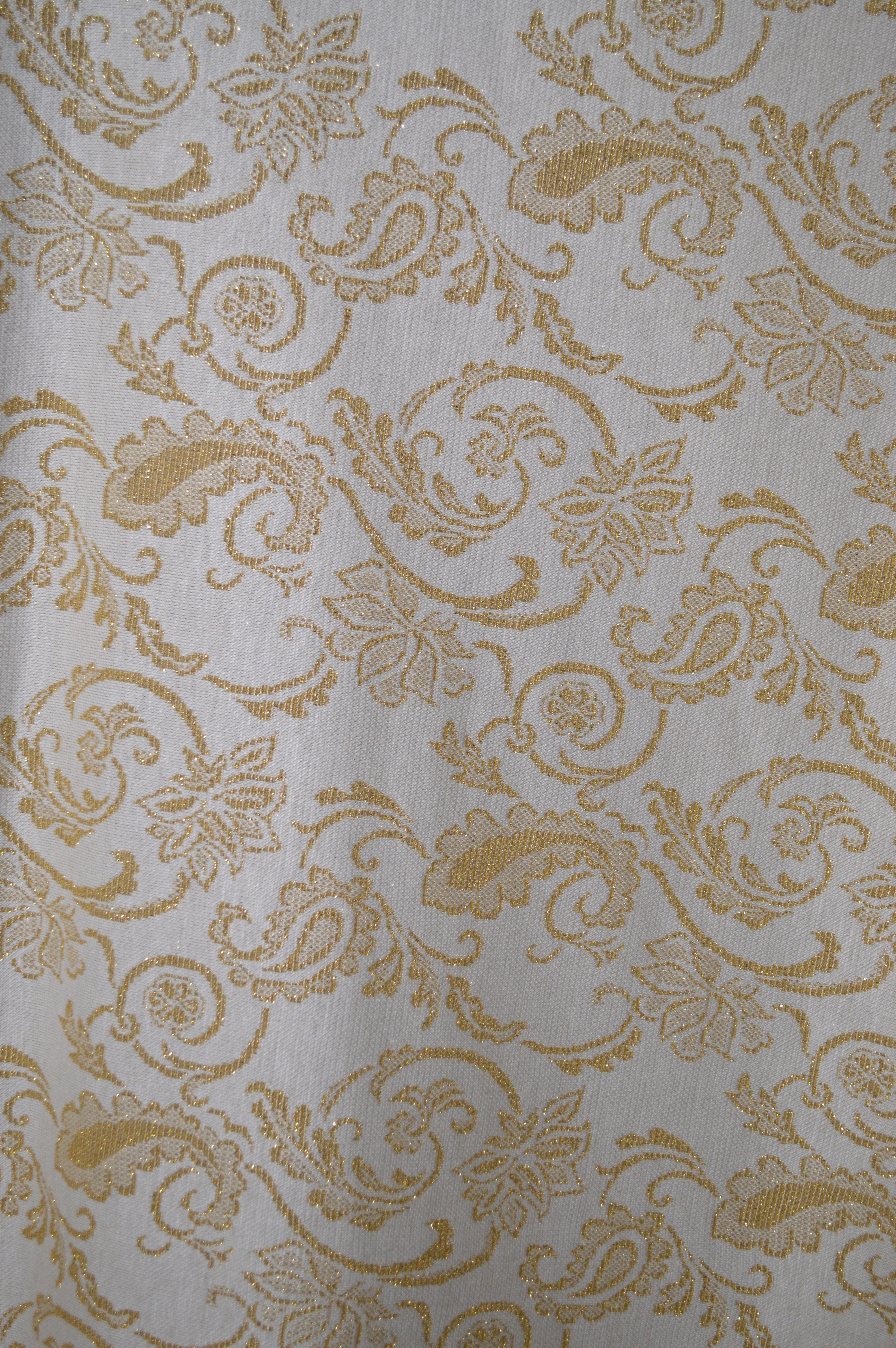 Cream & Gold Brocade