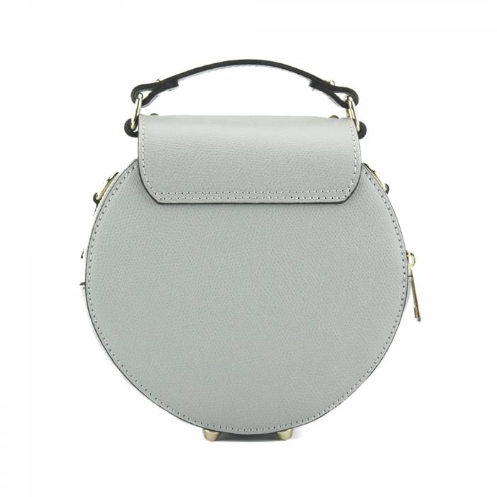 Layla Leather Grey Handbag | Grey Handbag | Leather Bag | Y by Yaya