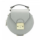 LAYLA Leather Handbag Grey